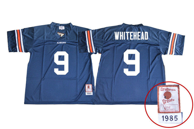 1985 Throwback Youth #9 Jermaine Whitehead Auburn Tigers College Football Jerseys Sale-Navy
